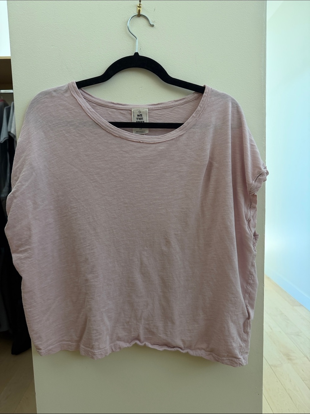 We The Free Short Sleeve Boxy Tee in Dusty Pink
